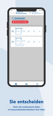 eGD – mobile Gesundheitsdaten screenshot