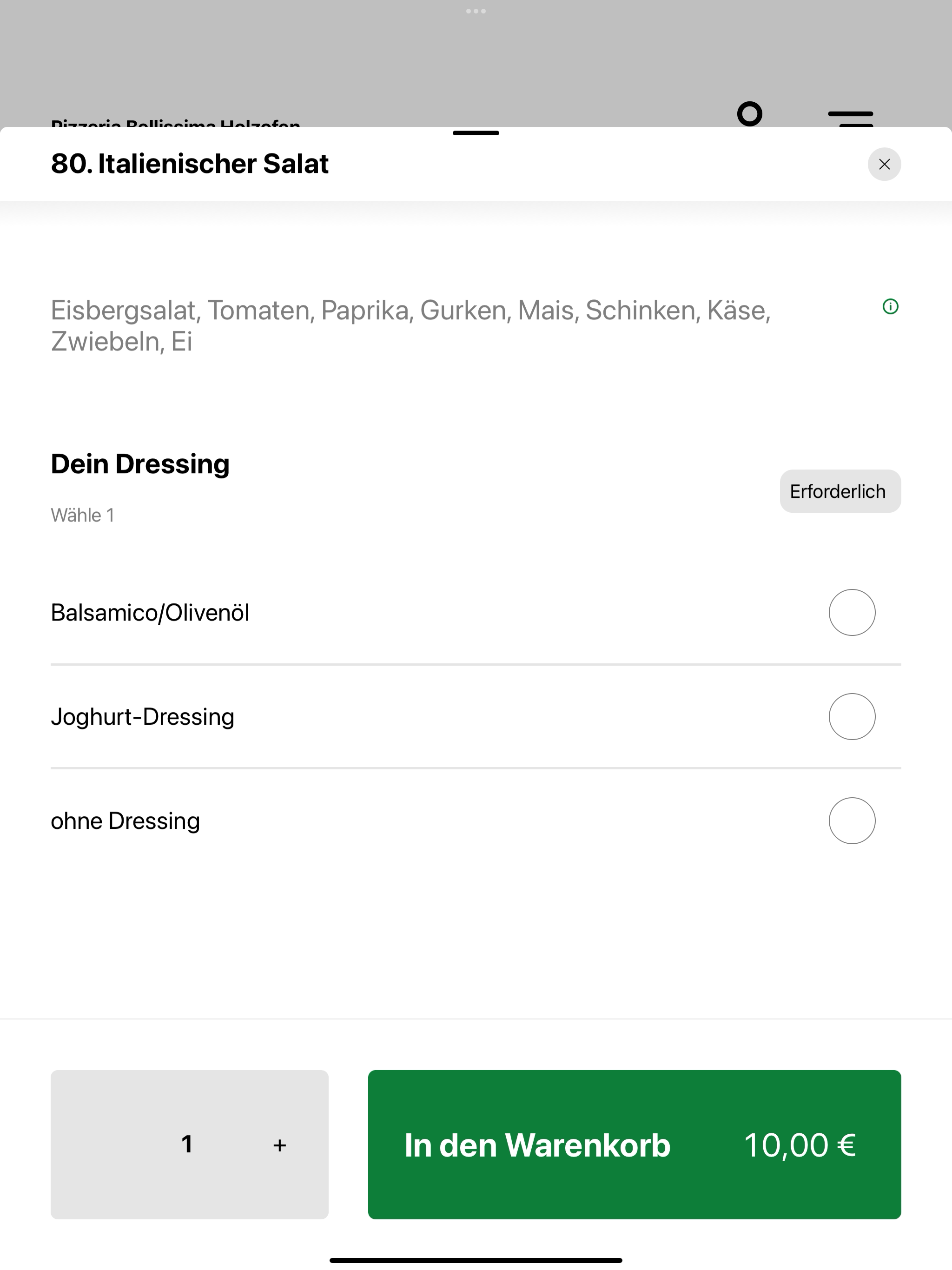 Pizzeria Bellissima Holzofen screenshot 8
