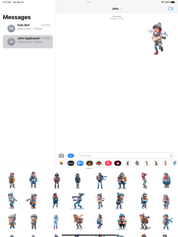 Screenshot #4 pour Chilly Man Stickers
