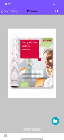 RICOH M 2310 Mobile Print&Scan iPhone screenshot