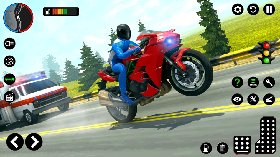 #1. Traffic Bike Rider 3D (iOS) Por: Muhammad Umair