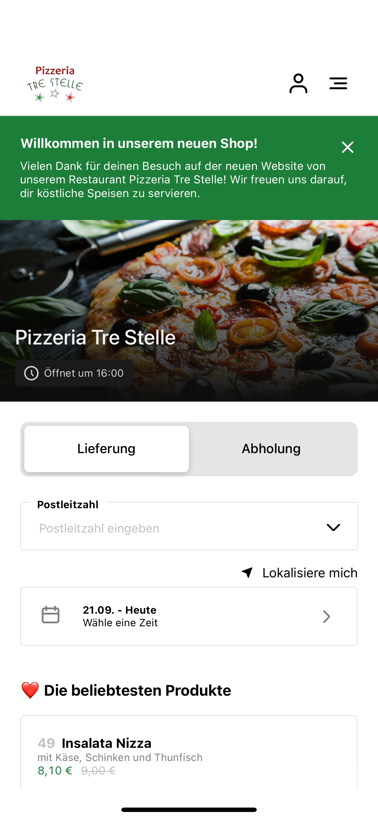 Pizzeria Tre Stelle DE