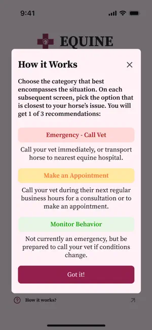 Equine Emergency Vet Care App screenshot 3