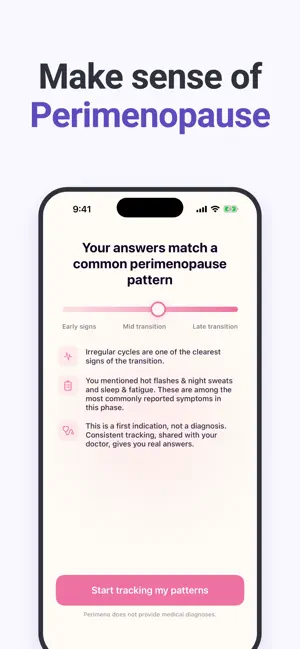 Perimenopause Symptom Tracker screenshot 1