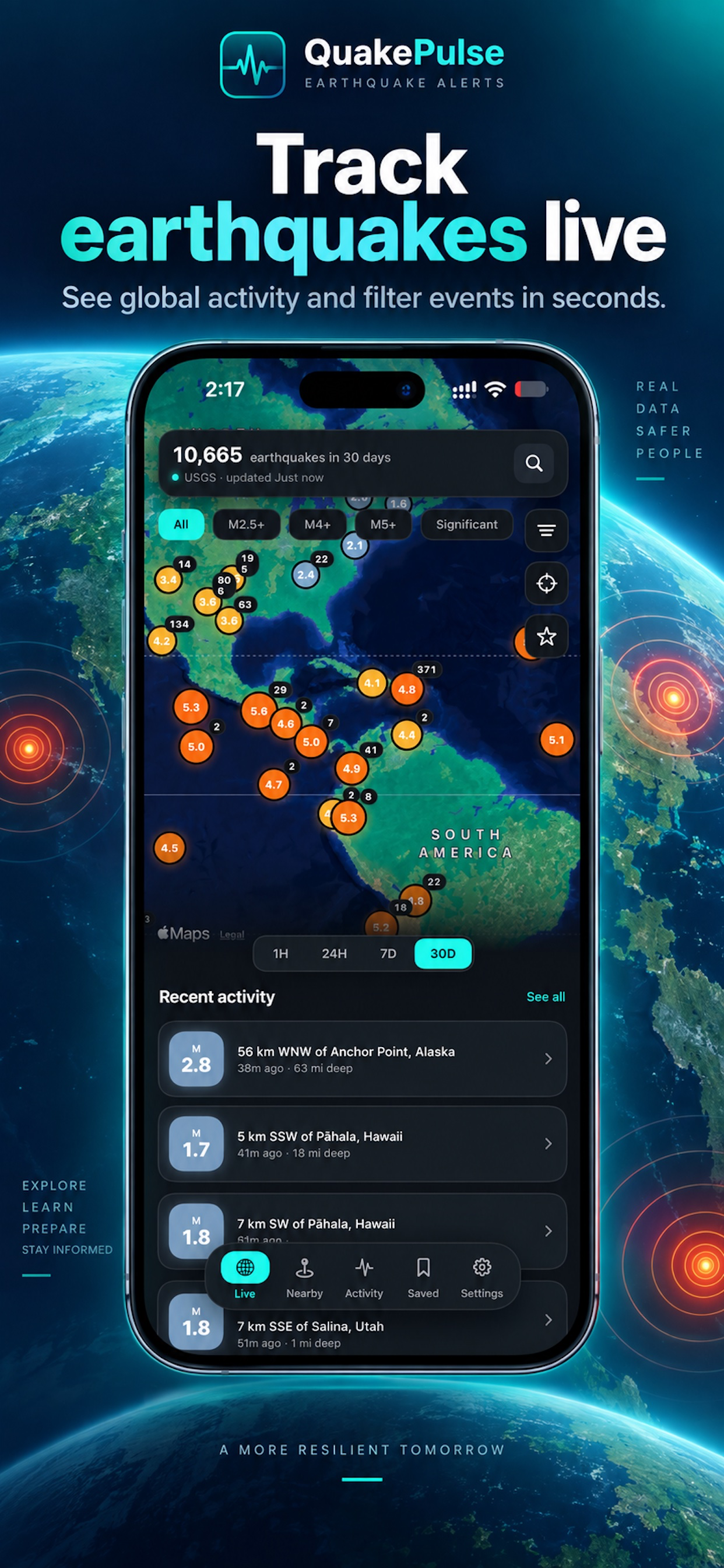 QuakePulse: Earthquake Alerts