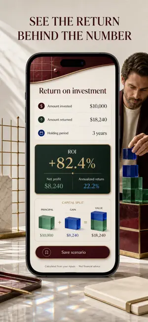 ROI Calculator: CAGR Return screenshot 1