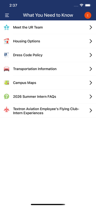 Textron University Relations Screenshot 3 of 3