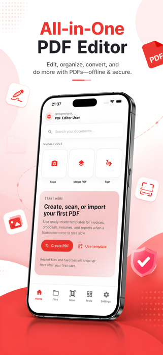 PDF Editor Pro - Screenshot 1 of 4