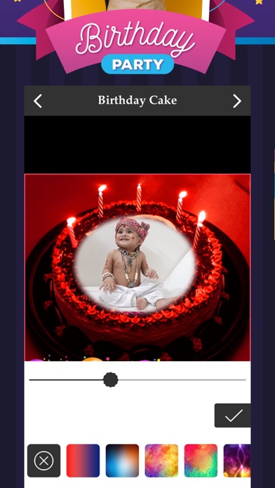 Birthday Cake E-Frames & Photo Screenshot