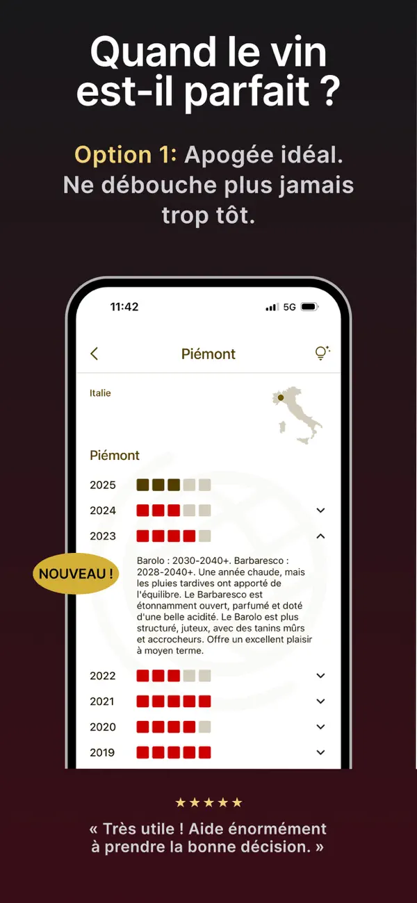 Screenshot #3 pour Vin: Millésimes & Apogée
