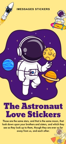 The Astronaut Love Stickers screenshot