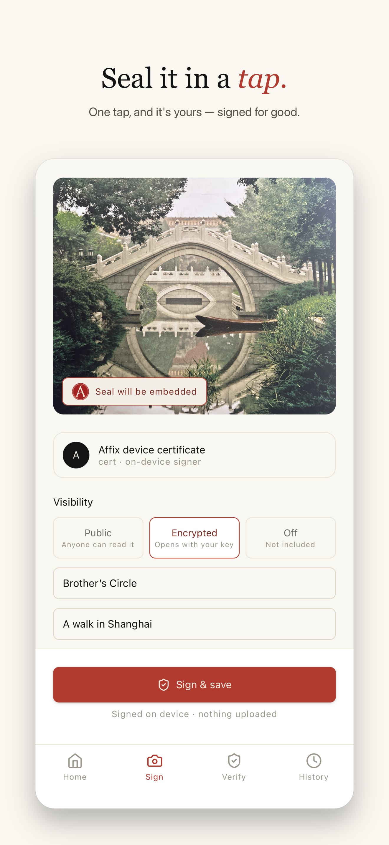 Affix: Prove photos are real screenshot 3