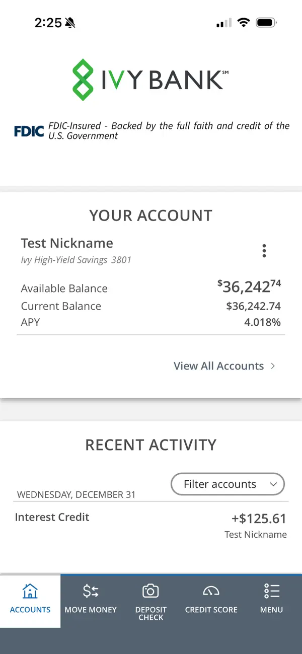 Screenshot #2 pour Ivy Bank