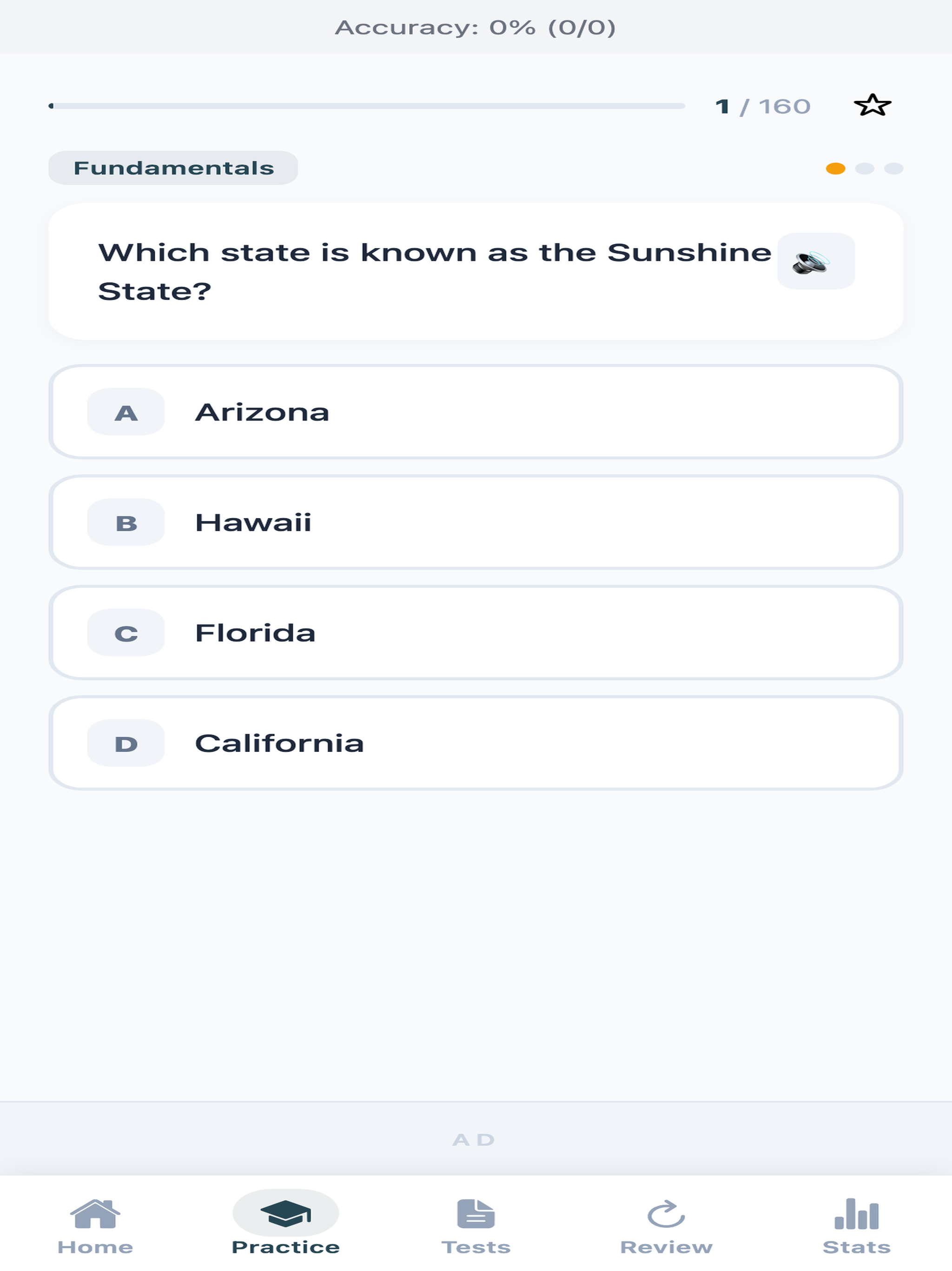 US States Facts Quiz