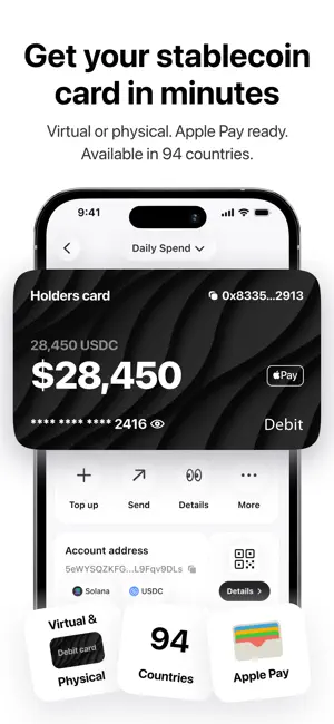 Holders: Stablecoin Card screenshot 1