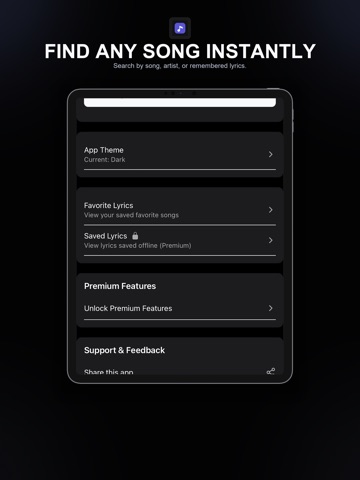 Lyrics Finder: Song Search ipad screenshot 3