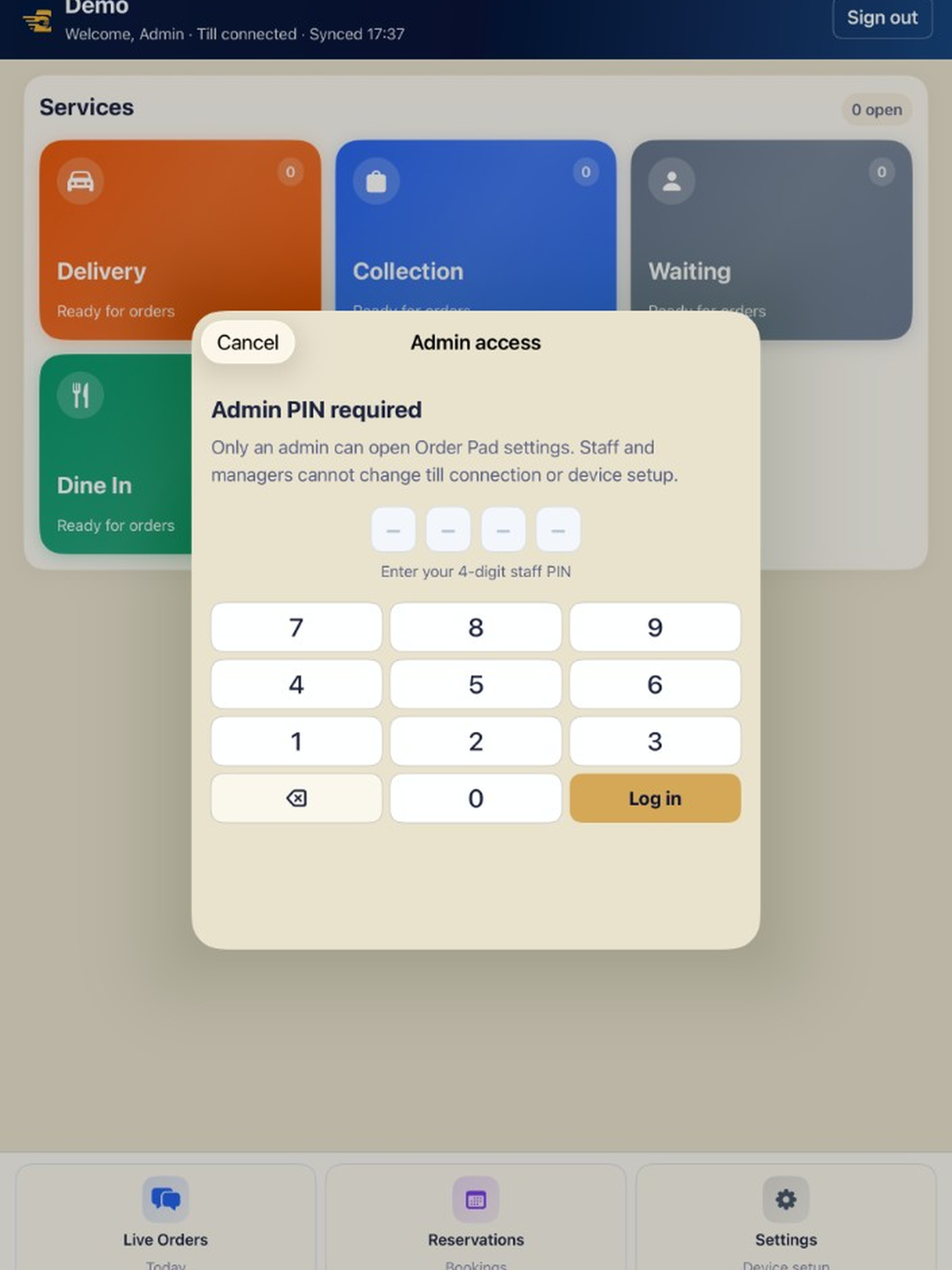 DineswiftOrderPad screenshot 10