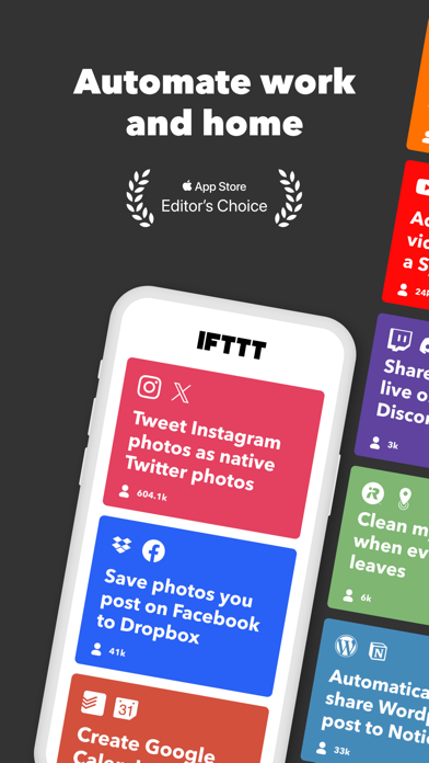 Screenshot 1 of IFTTT - Automate work and home App