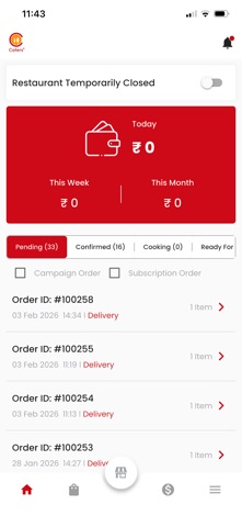 Caters Vendor: Partner App Screenshot 3 of 8