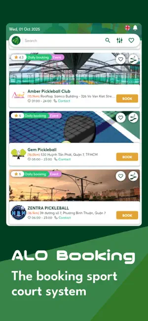 ALOBO – Sports Field Booking iPhone screenshot 1
