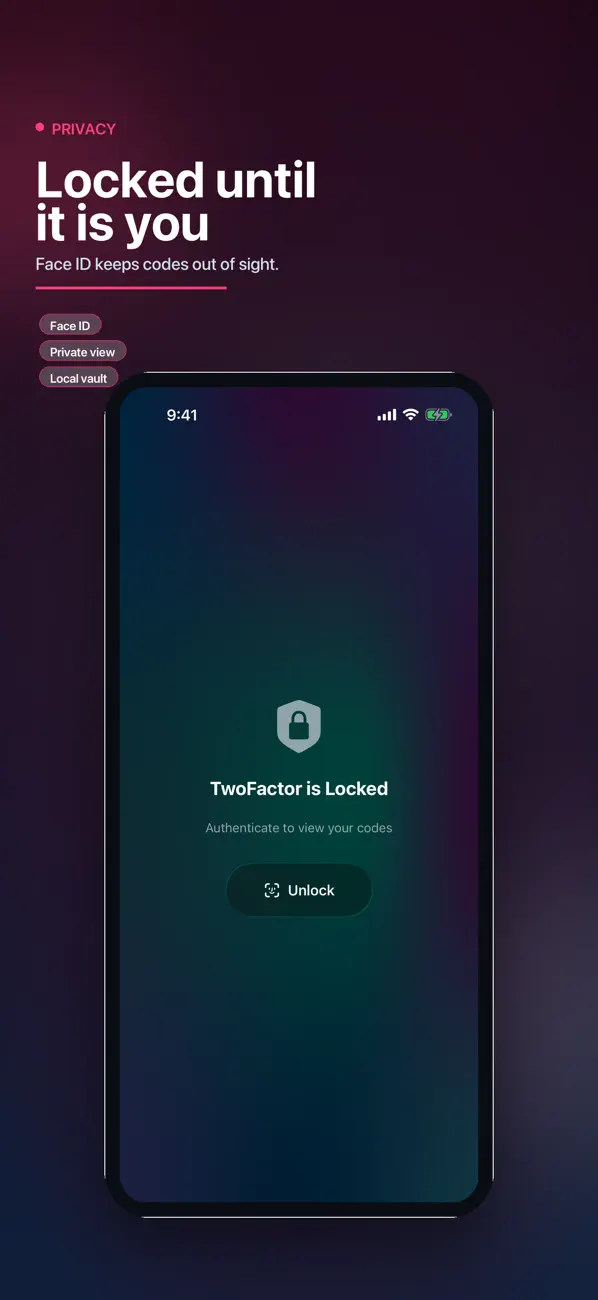 #2. MyCode - 2FA (iOS) By: Antoine Barrault