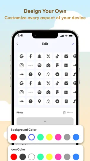 Captura de pantalla de DIY Theme Pack: Icon & Widget en iPhone 1