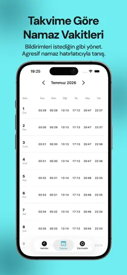 Ezan Saatleri: Namaz Vakitleri iPhone Ekran Görüntüsü 3