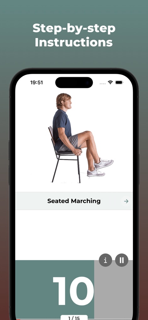 Seated Chair Exercises - Health & Fitness App | MWM