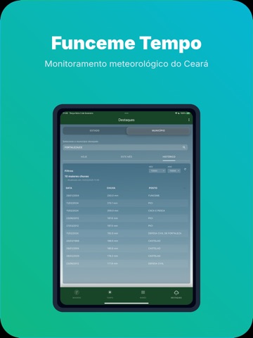 Funceme Tempo iPad screenshot 10