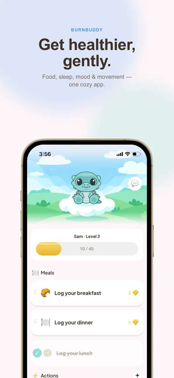 Screenshot #1 pour BurnBuddy - Health Companion