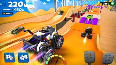 Race Off 2, monster truck game Screenshot