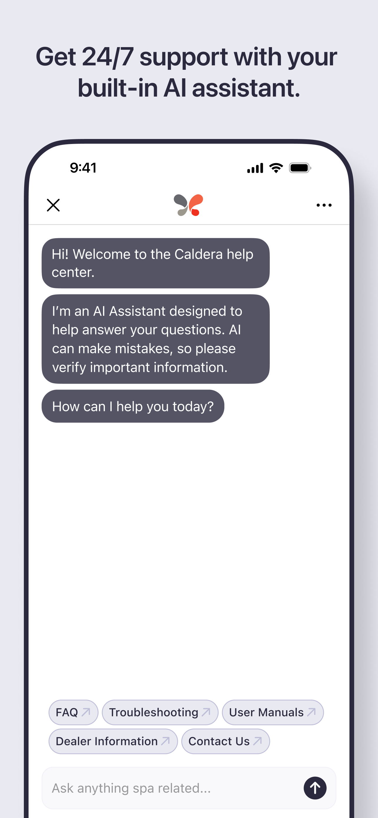 Caldera® Spas screenshot 6