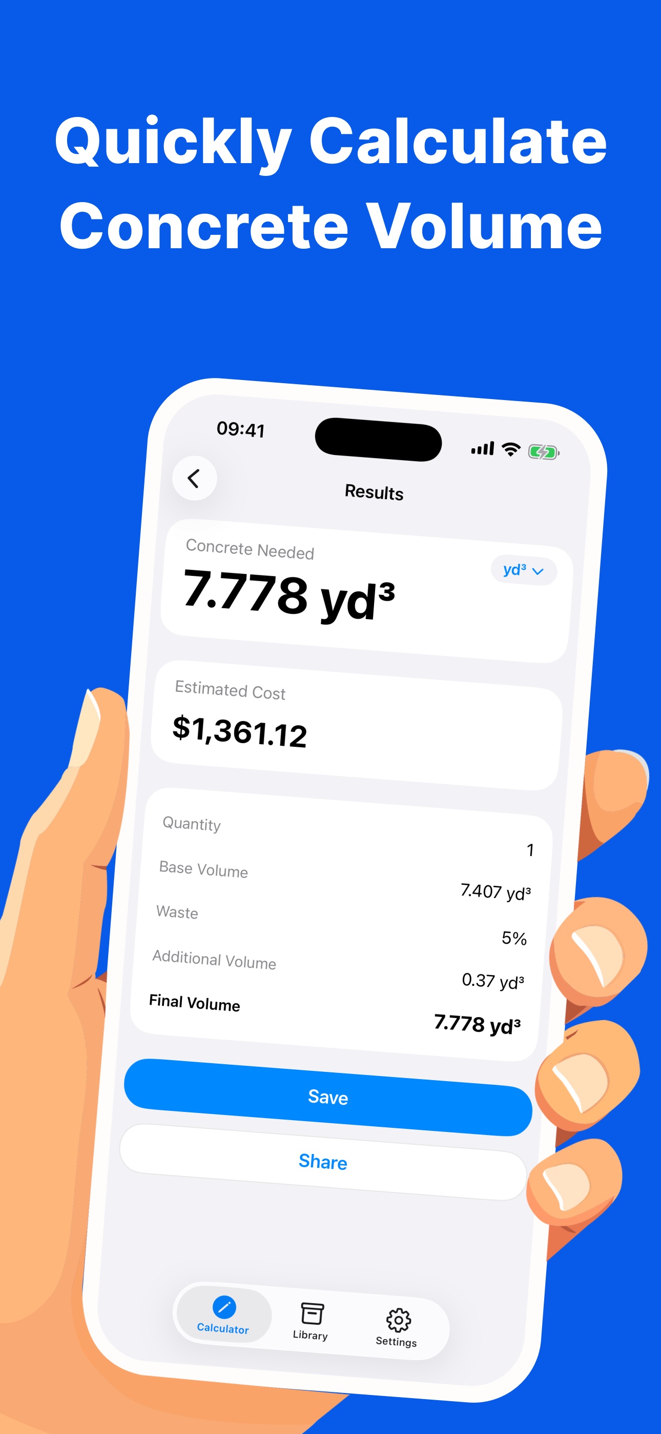 Concrete Calculator - Calc