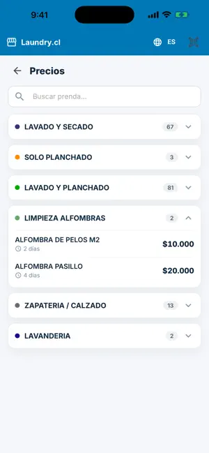 EasyLaundry.app screenshot 3