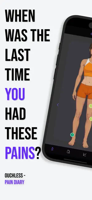 Ouchless - Pain Tracker Diary screenshot 1