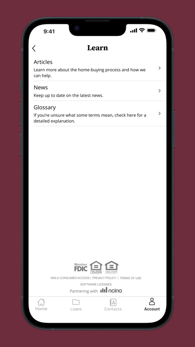 First Federal Bank Mortgage Screenshot