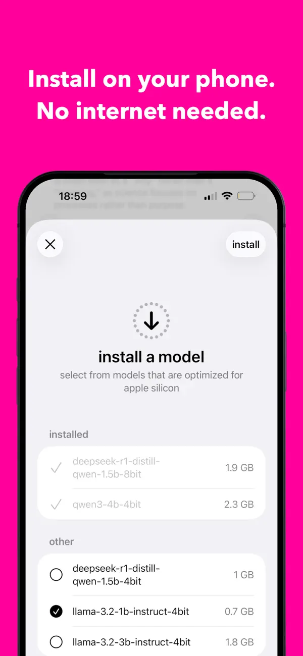 Punk AI: Private Local AI Chat Screenshot 2