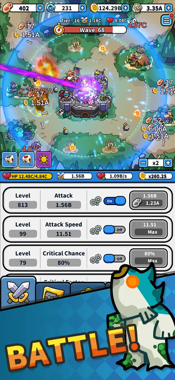 Rush Defense2 Hack screenshot 1 - iOS game interface