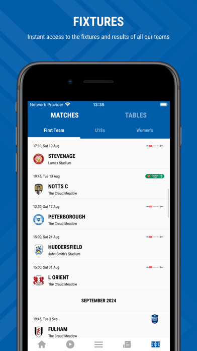 Shrewsbury Town FC Screenshot