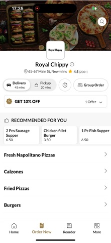 Royal Chippy Newmilns iPhone screenshot