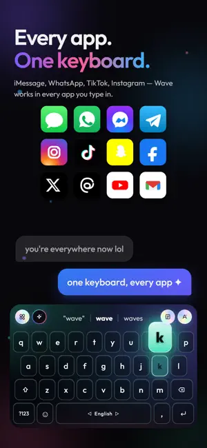 Wave AI Keyboard, Fonts, Skins screenshot 7