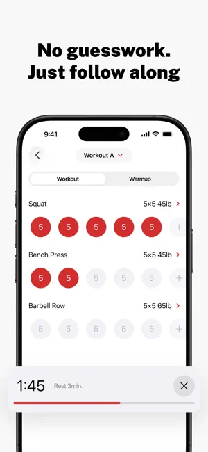 Stronglifts 5x5 Workout Plan screenshot 2