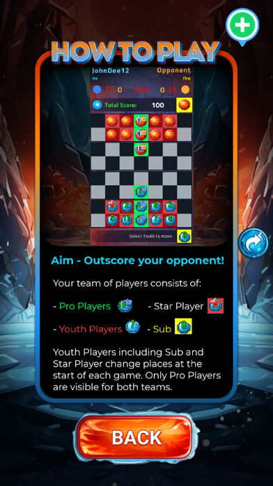 Fire n Ice Strategy Board Game Screenshot