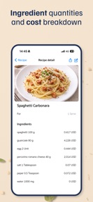 Recipe Cost & Price screenshot