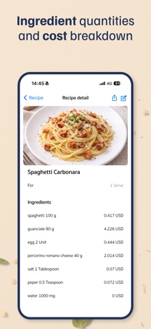 Recipe Cost & Price Screenshot 4 of 9