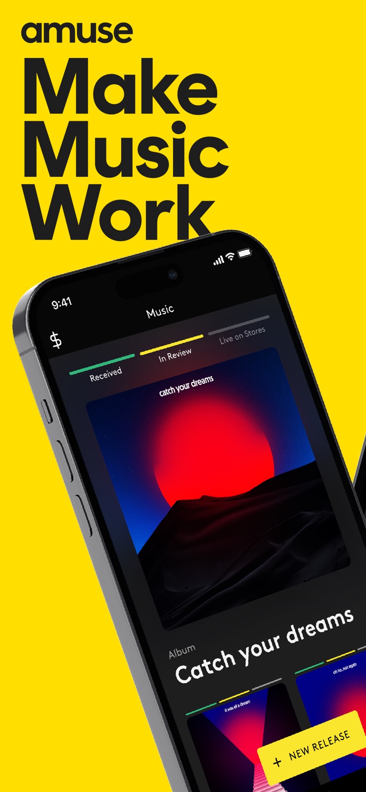 Amuse Music Distribution iphone screenshot 1