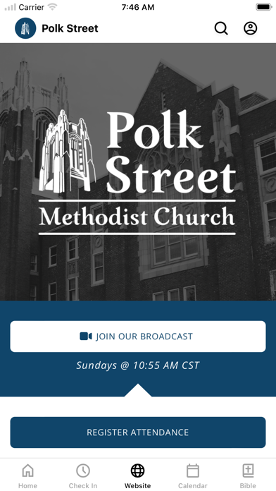 Polk Street Methodist Church Screenshot