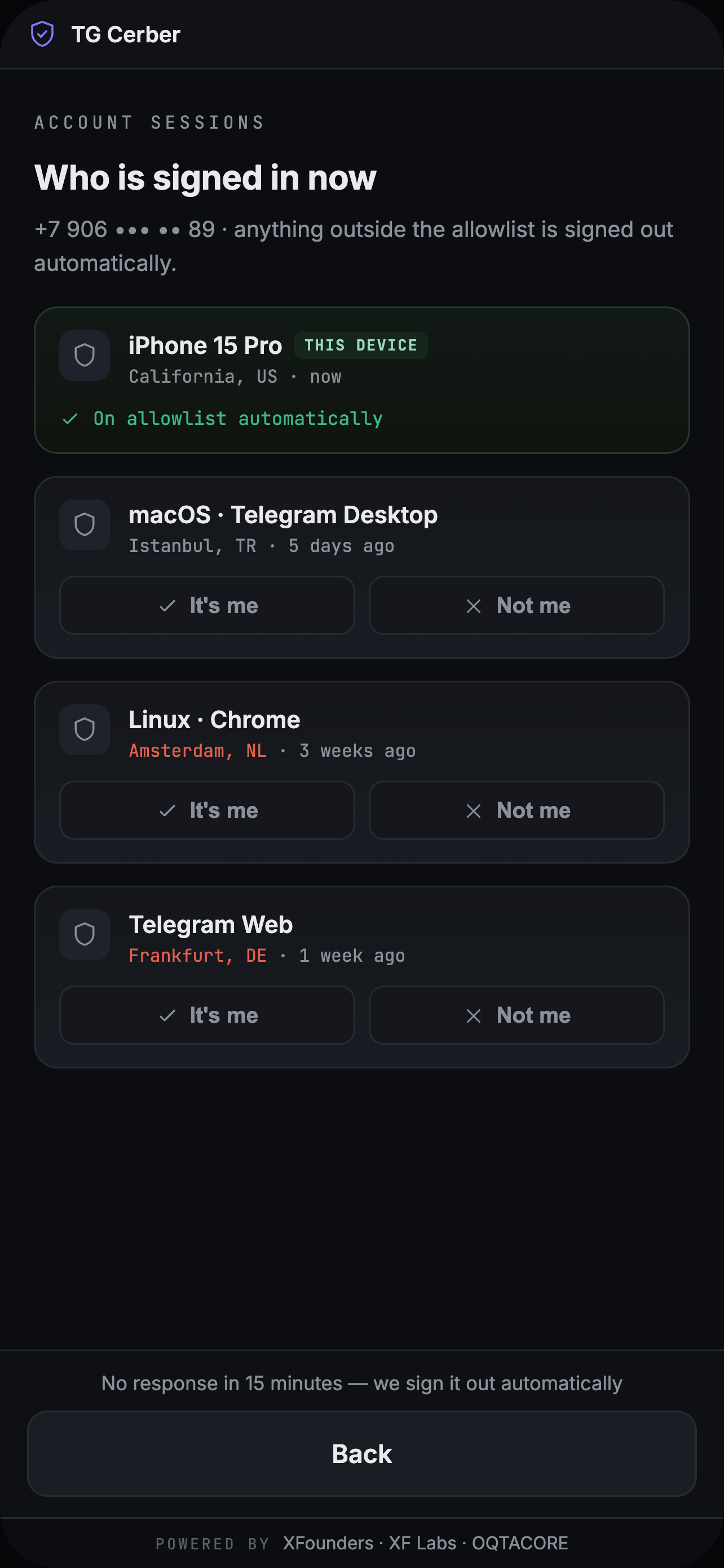 TG Cerber screenshot 3