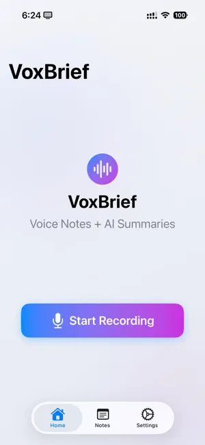 VoxBriefs screenshot 2