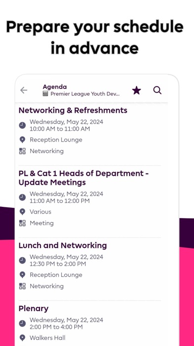 Premier League Events Screenshot